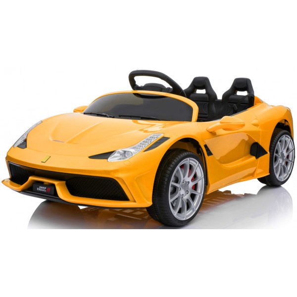 Ηλεκτρικο Αυτοκινητο Τυπου Ferrari 488 12V Κίτρινο - 99-685