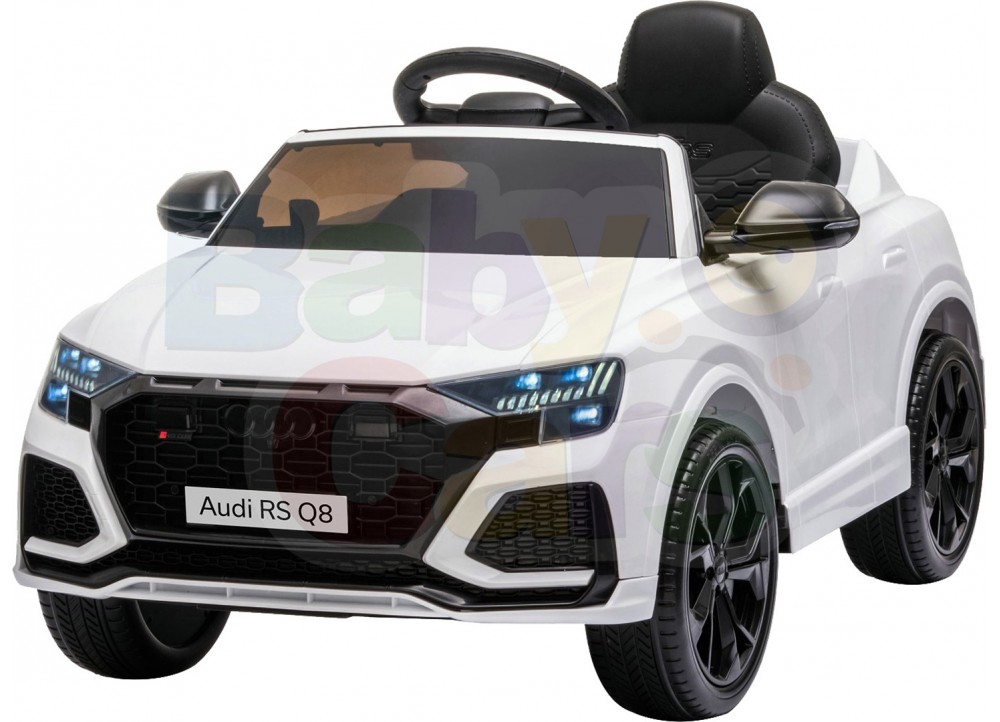 Ηλεκτρικό Αυτοκίνητο Αυθεντικό Audi RS Q8 12V Λευκό – 99-678