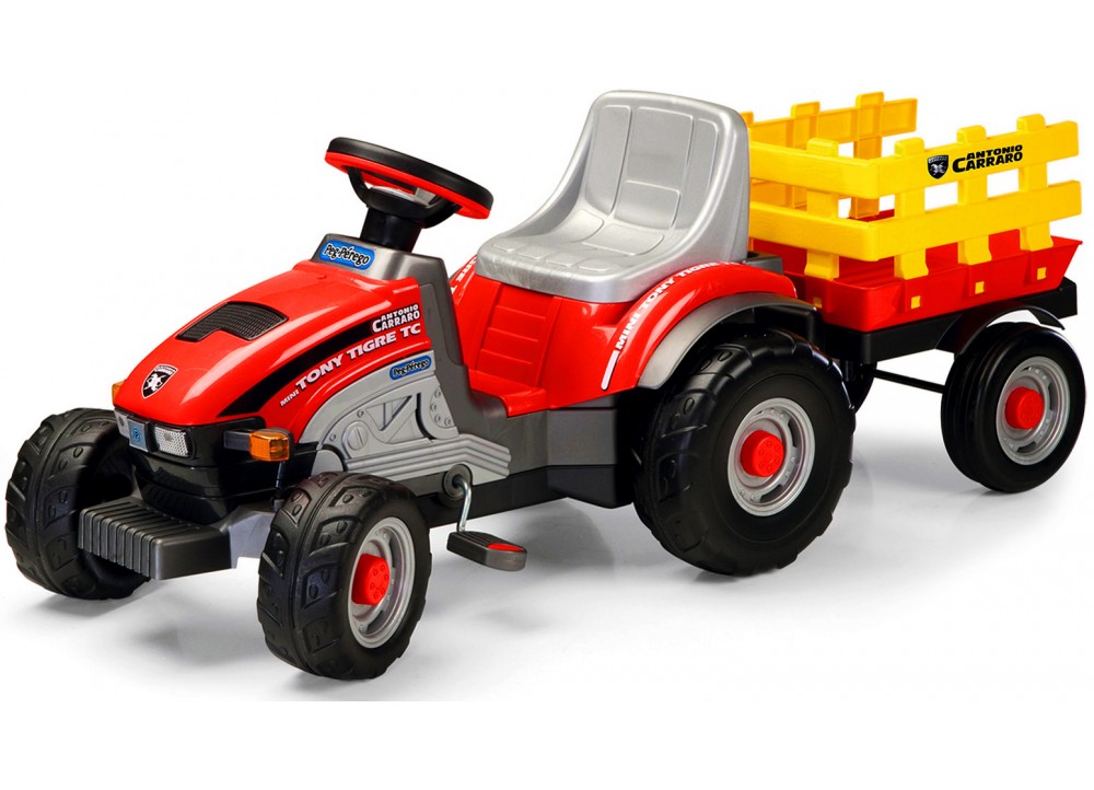 Πεταλοκίνητο Τρακτέρ Peg Perego Mini Tony Tigre Tc Με Καρότσα – CD0529