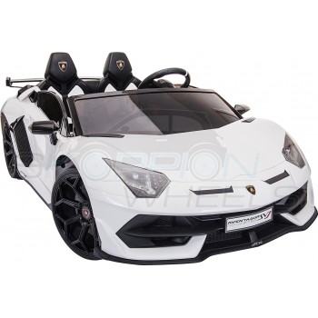 Παιδικό Αμάξι Αυθεντικό Lamborghini Aventador SVJ 12V Skorpion Λευκό - 5246069