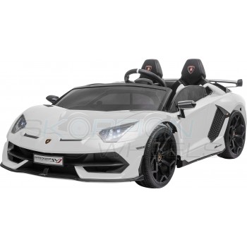 Παιδικό Αμάξι Αυθεντικό Lamborghini Aventador SVJ 12V Skorpion Λευκό - 5246069