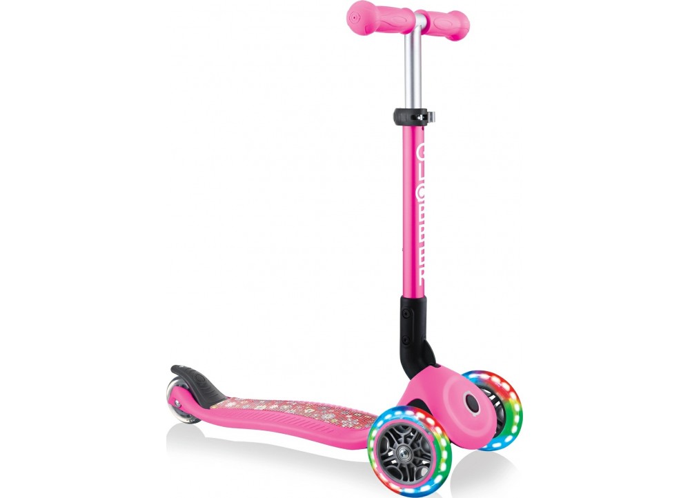 Globber Παιδικό Scooter Foldable Fantasy Lights Racing Ροζ – 433-110