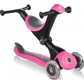 Globber Παιδικό Scooter Foldable Go-Up Deluxe Ροζ - 644-110