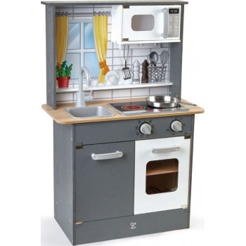 Παιδική Ξύλινη Κουζίνα Hape Με Φως & Ήχους - E3166A
