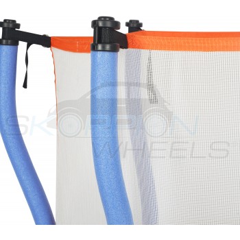 Skorpion Wheels Τραμπολίνο Κλεψύδρα Με Δίχτυ 106cm Πορτοκαλι - 528008B