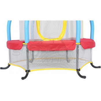 Skorpion Wheels Τραμπολίνο Κλεψύδρα Με Δίχτυ 106cm Κόκκινο - 528008R