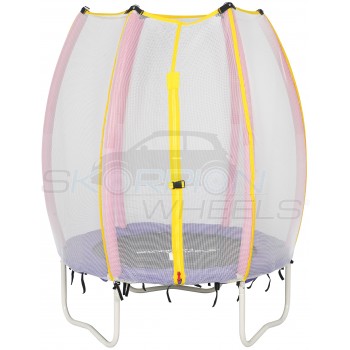 Skorpion Wheels Τραμπολίνο Οβάλ Με Δίχτυ 106cm Ροζ - 5281008R